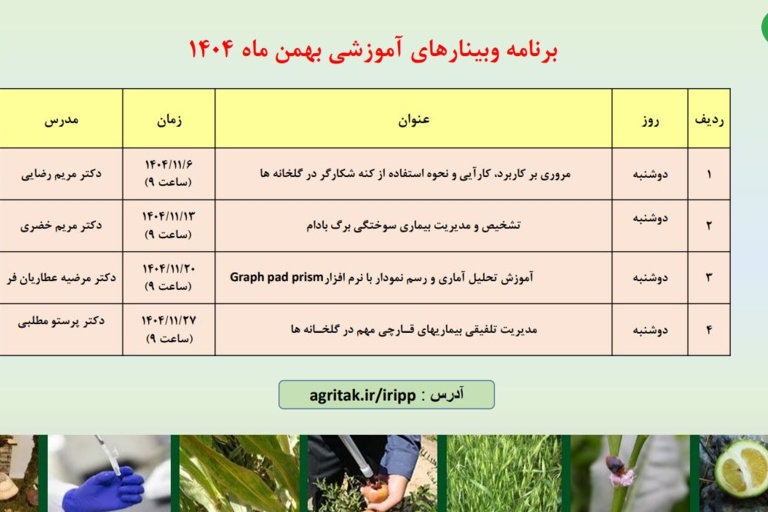وبینارهای آموزشی بهمن